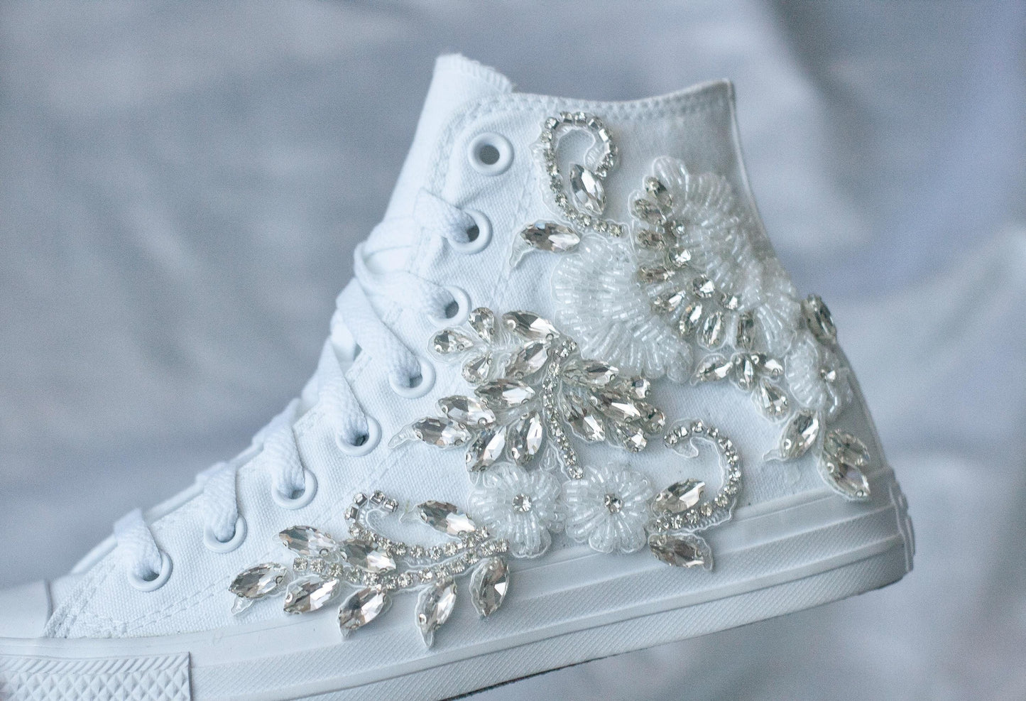 Bespoke Beaded Bridal Sneakers