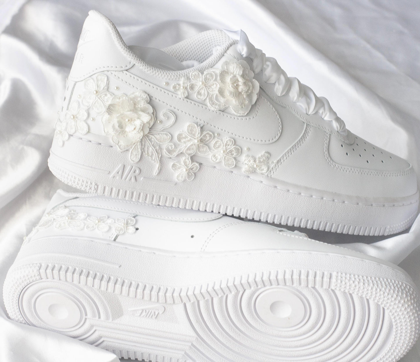 Bespoke Bridal Floral Luxury Embroidered Sneakers