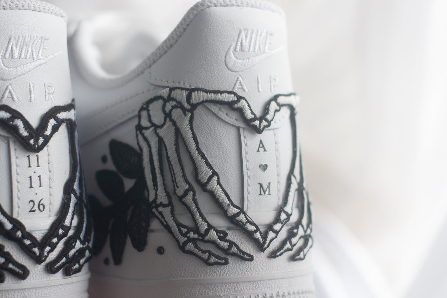 Bespoke Till Death Bridal Sneakers Style 3