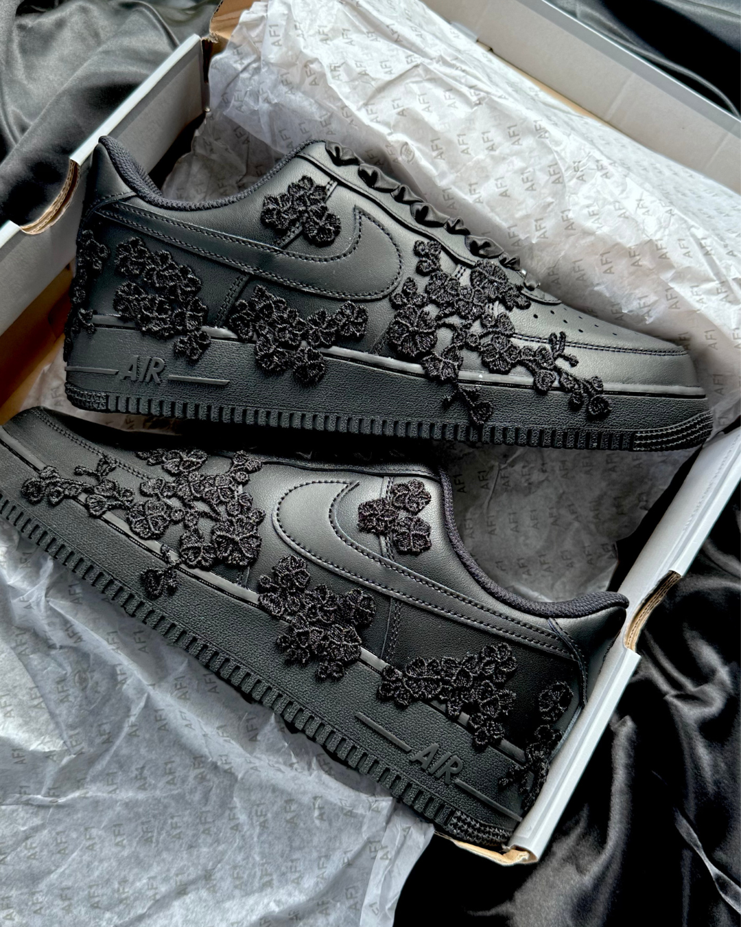 Black Lace Men's Groom Wedding Sneaker