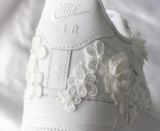 Bespoke Bridal Floral Luxury Embroidered Sneakers