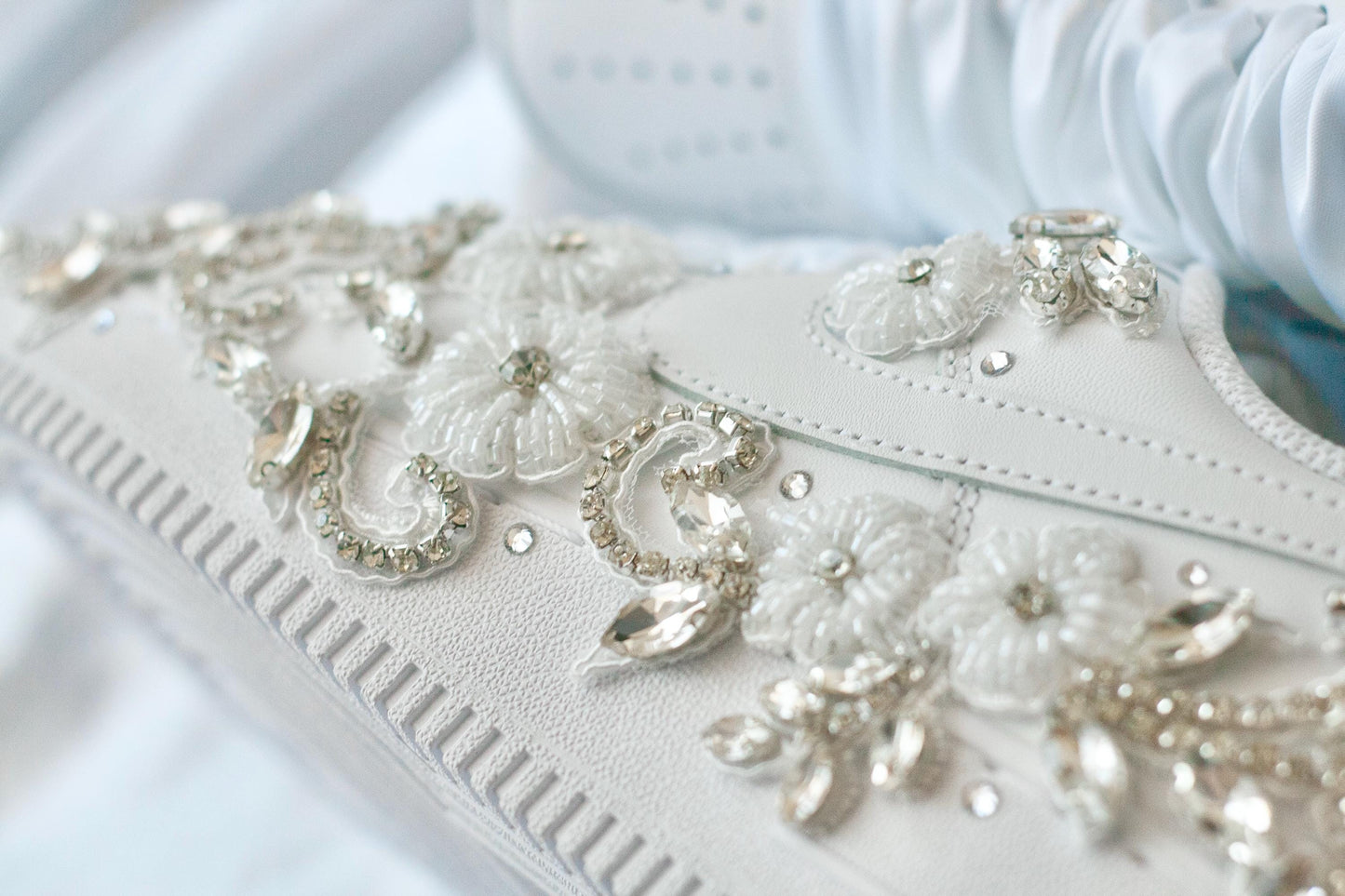 Bespoke Rhinestone Bridal Sneakers