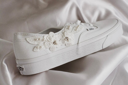 Bespoke Pearl Bridal Sneakers