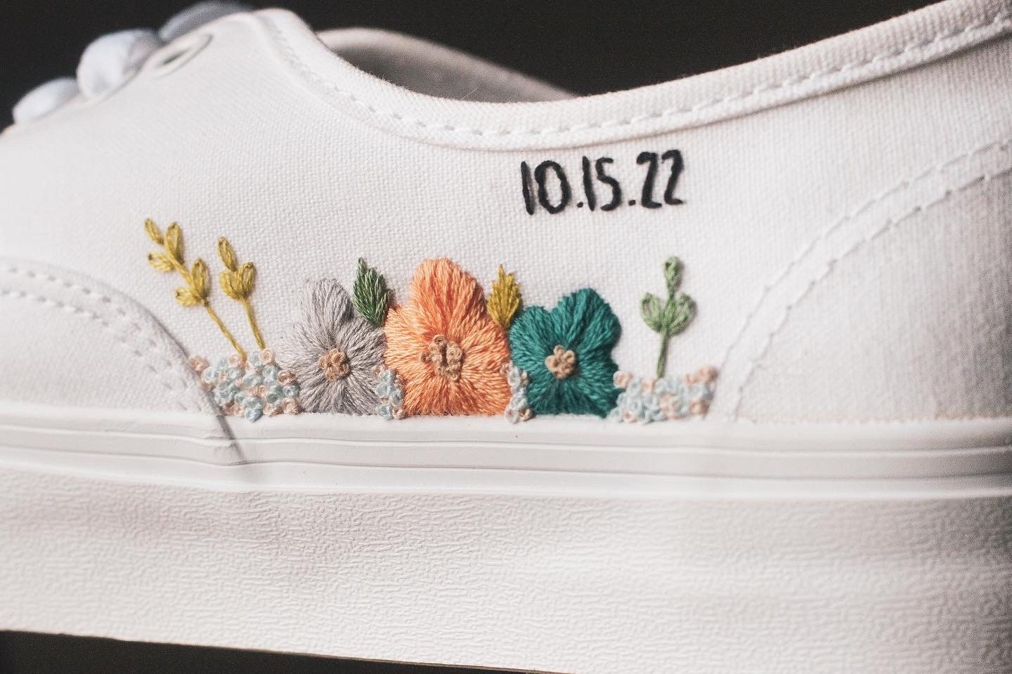 Bespoke Embroidered Bridal Sneakers