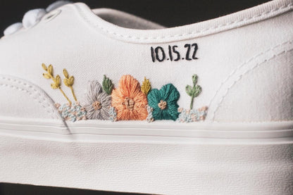 Bespoke Embroidered Bridal Sneakers
