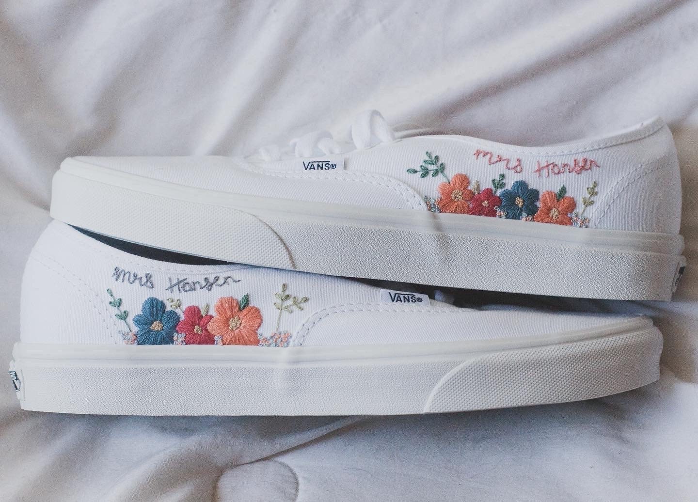 Bespoke Embroidered Bridal Sneakers