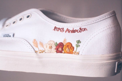 Bespoke Embroidered Bridal Sneakers