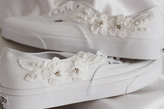 Bespoke Pearl Bridal Sneakers