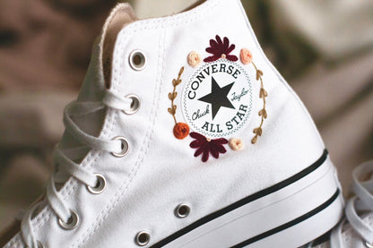 Bespoke 'Fall' Embroidered Platform Sneakers