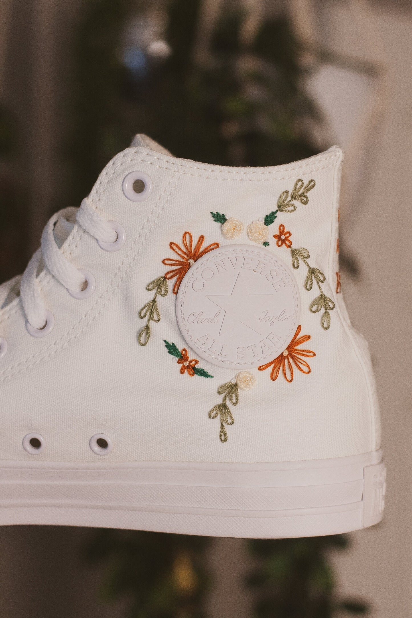 Bespoke 'Fall' Embroidered Sneakers