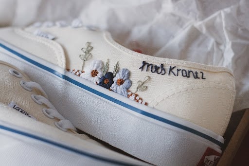 Bespoke Embroidered Bridal Sneakers
