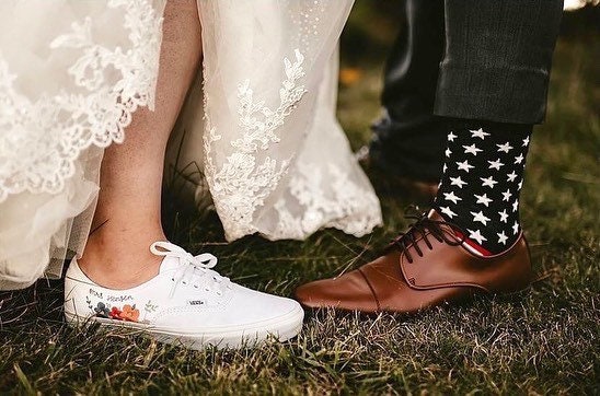Bespoke Embroidered Bridal Sneakers