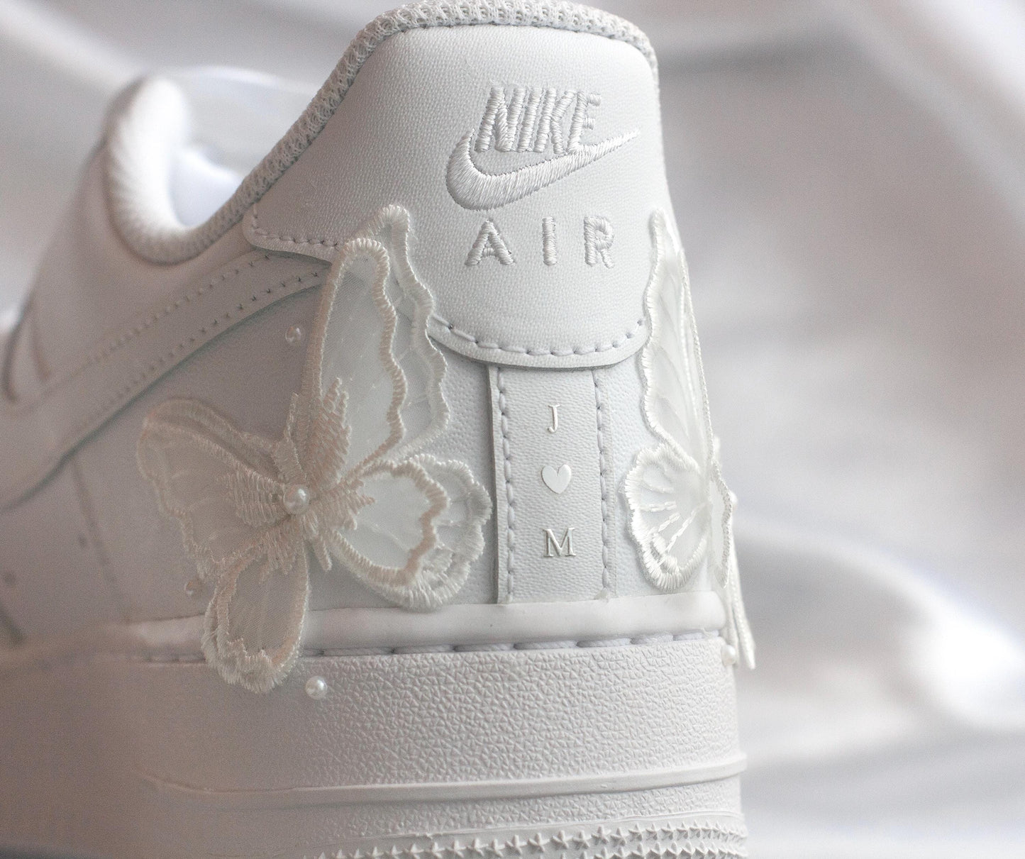Bespoke Butterfly Floral Bridal Sneakers