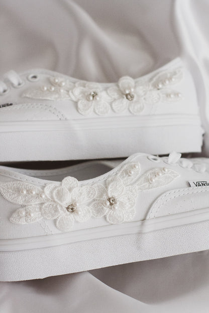Bespoke Pearl Bridal Sneakers