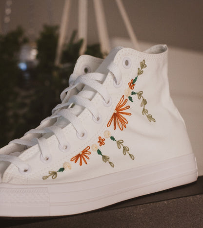 Bespoke 'Fall' Embroidered Sneakers
