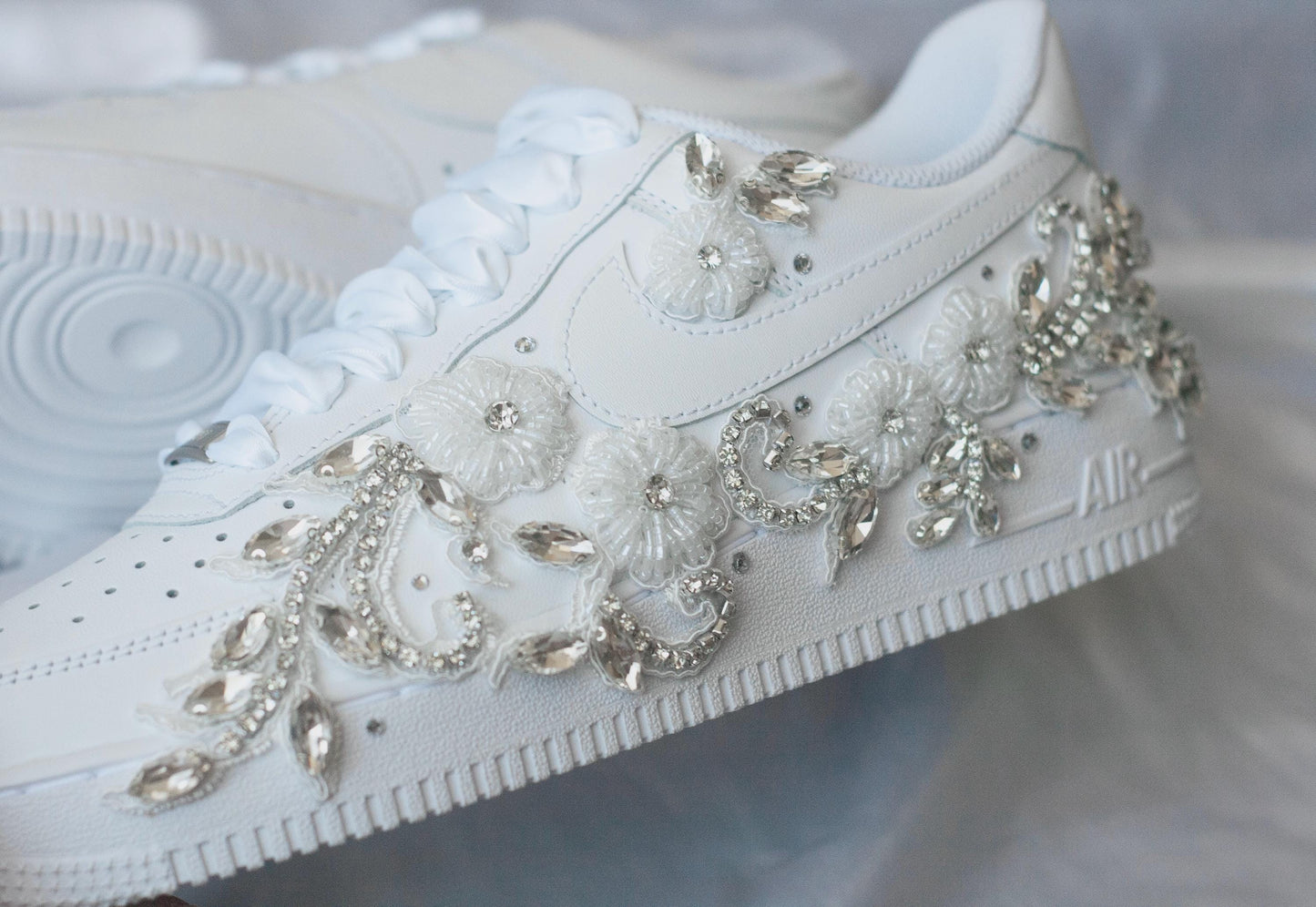 Bespoke Rhinestone Bridal Sneakers