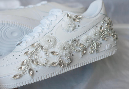 Bespoke Rhinestone Bridal Sneakers