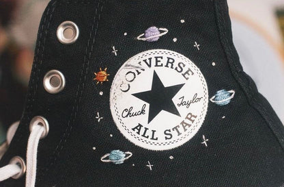Custom Zodiac Platform Sneakers – Embroidered Design
