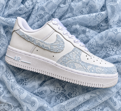 Blue Lace Custom Sneakers
