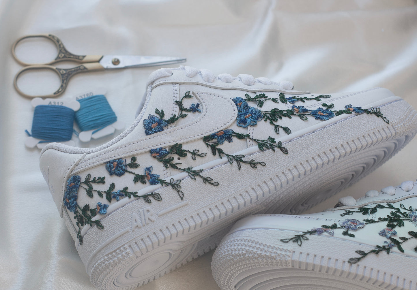 Something Navy Blue Bespoke Sneakers
