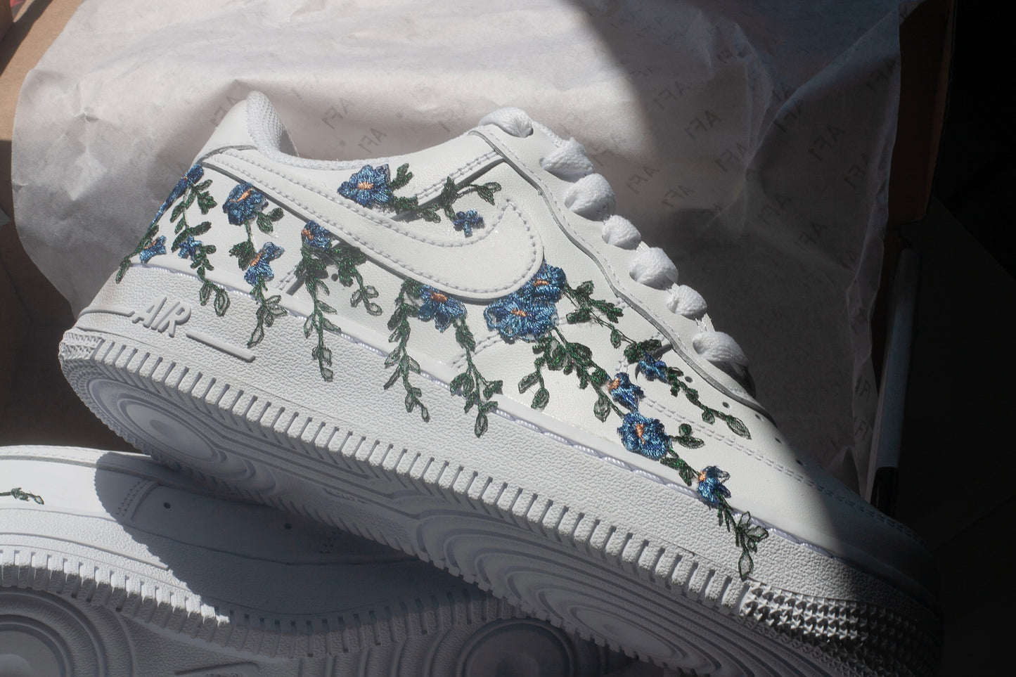 Something Navy Blue Bespoke Sneakers