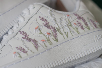 Wildflower Field Bespoke Handmade Sneakers