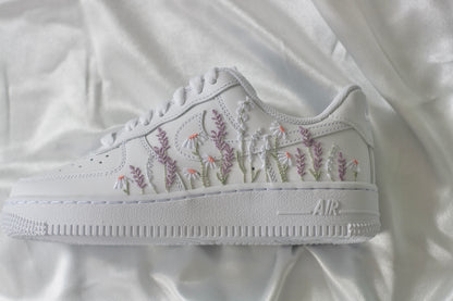 Wildflower Field Bespoke Handmade Sneakers