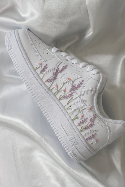 Wildflower Field Bespoke Handmade Sneakers