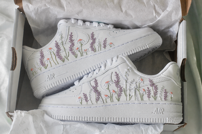 Wildflower Field Bespoke Handmade Sneakers