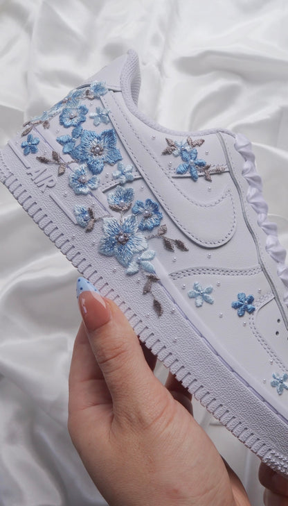 Something Baby Blue Bespoke Wedding Bridal Sneakers