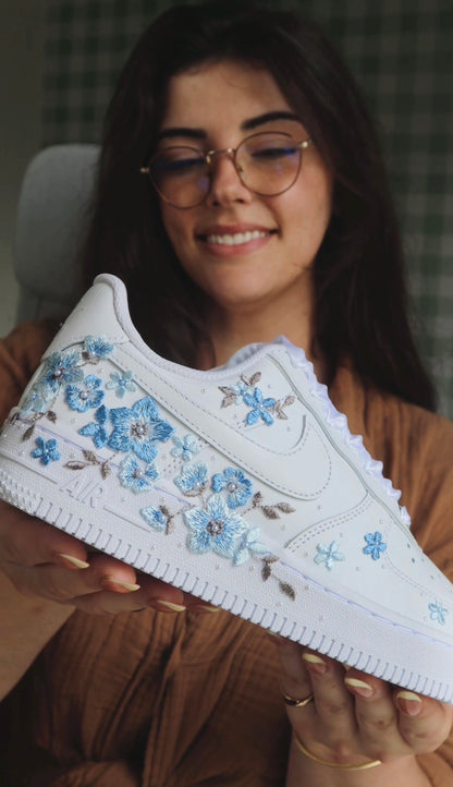 Something Baby Blue Bespoke Wedding Bridal Sneakers