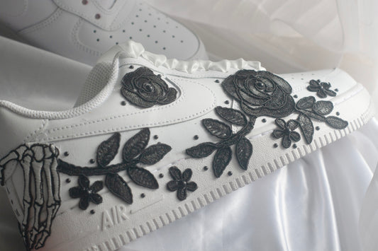 Bespoke Till Death Bridal Sneakers Style 3