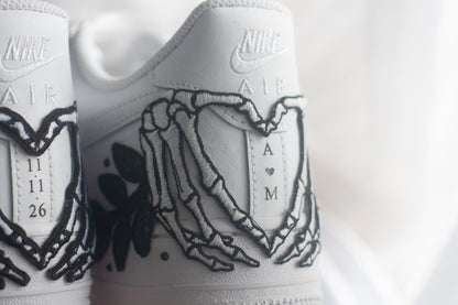 Bespoke Till Death Bridal Sneakers Style 3
