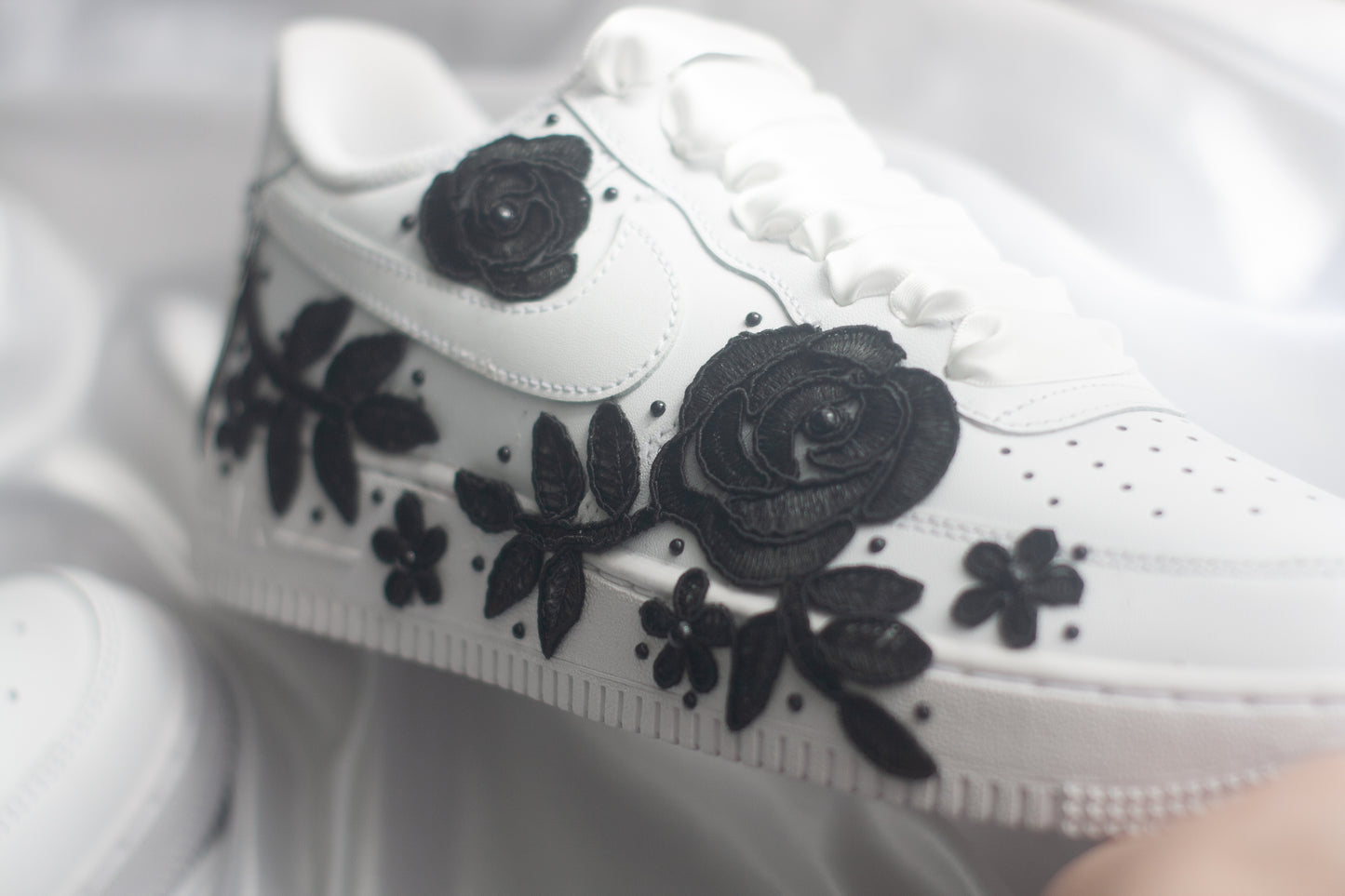 Bespoke Till Death Bridal Sneakers Style 3