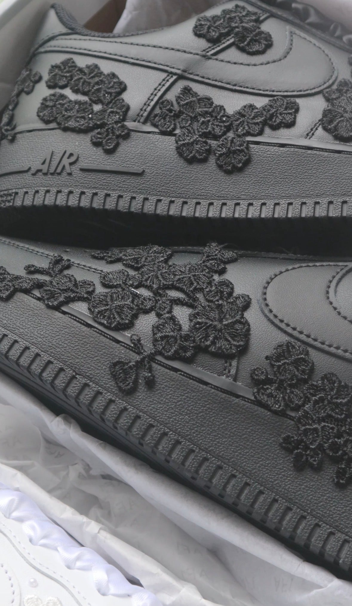 Black Lace Men's Groom Wedding Sneaker