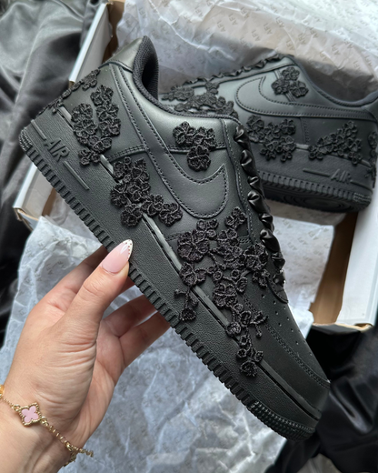 Black Lace Men's Groom Wedding Sneaker