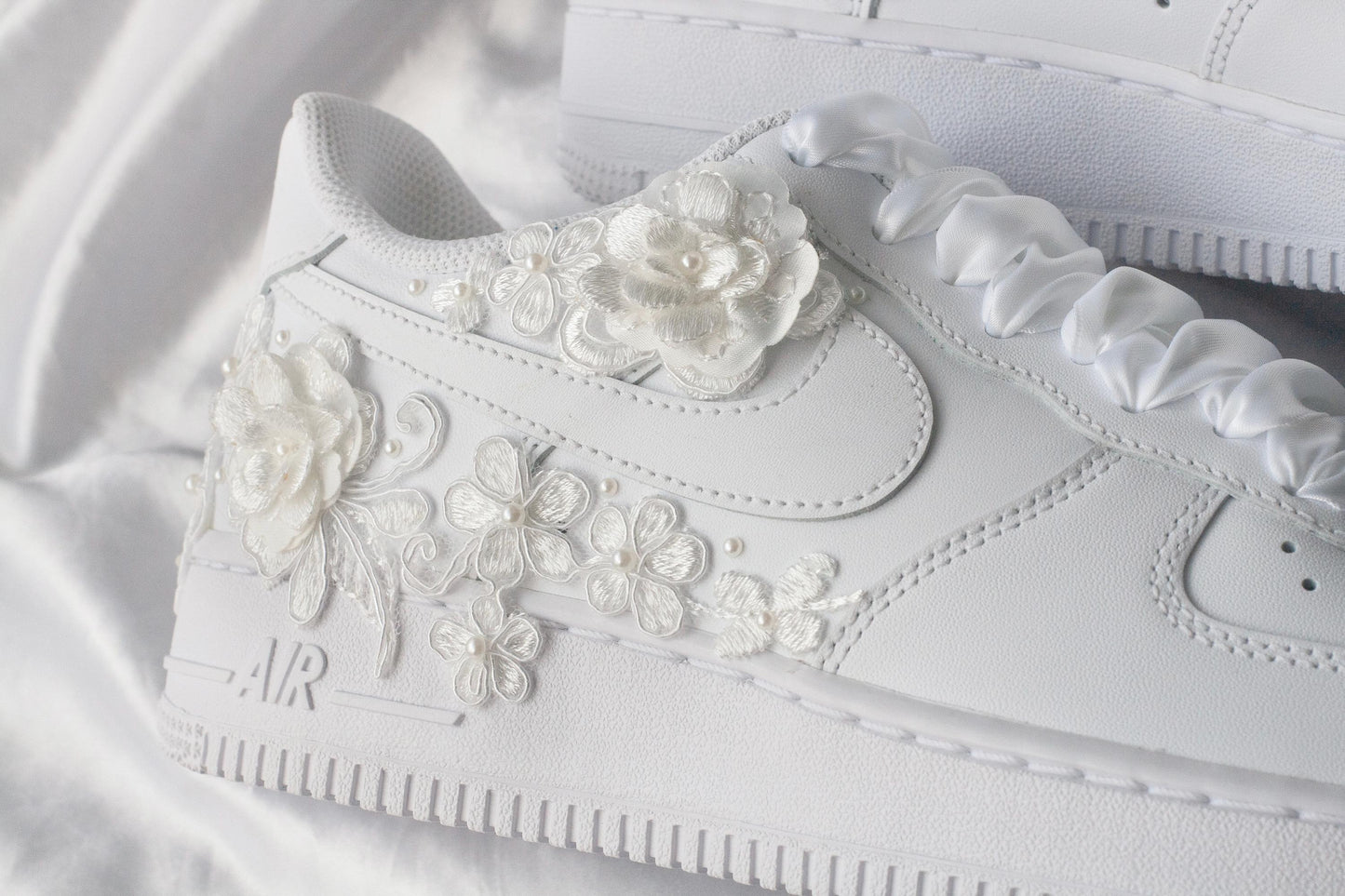 Bespoke Bridal Floral Luxury Embroidered Sneakers