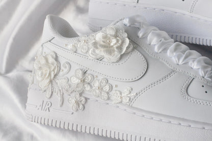 Bespoke Bridal Floral Luxury Embroidered Sneakers