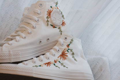 Bespoke 'Fall' Embroidered Sneakers