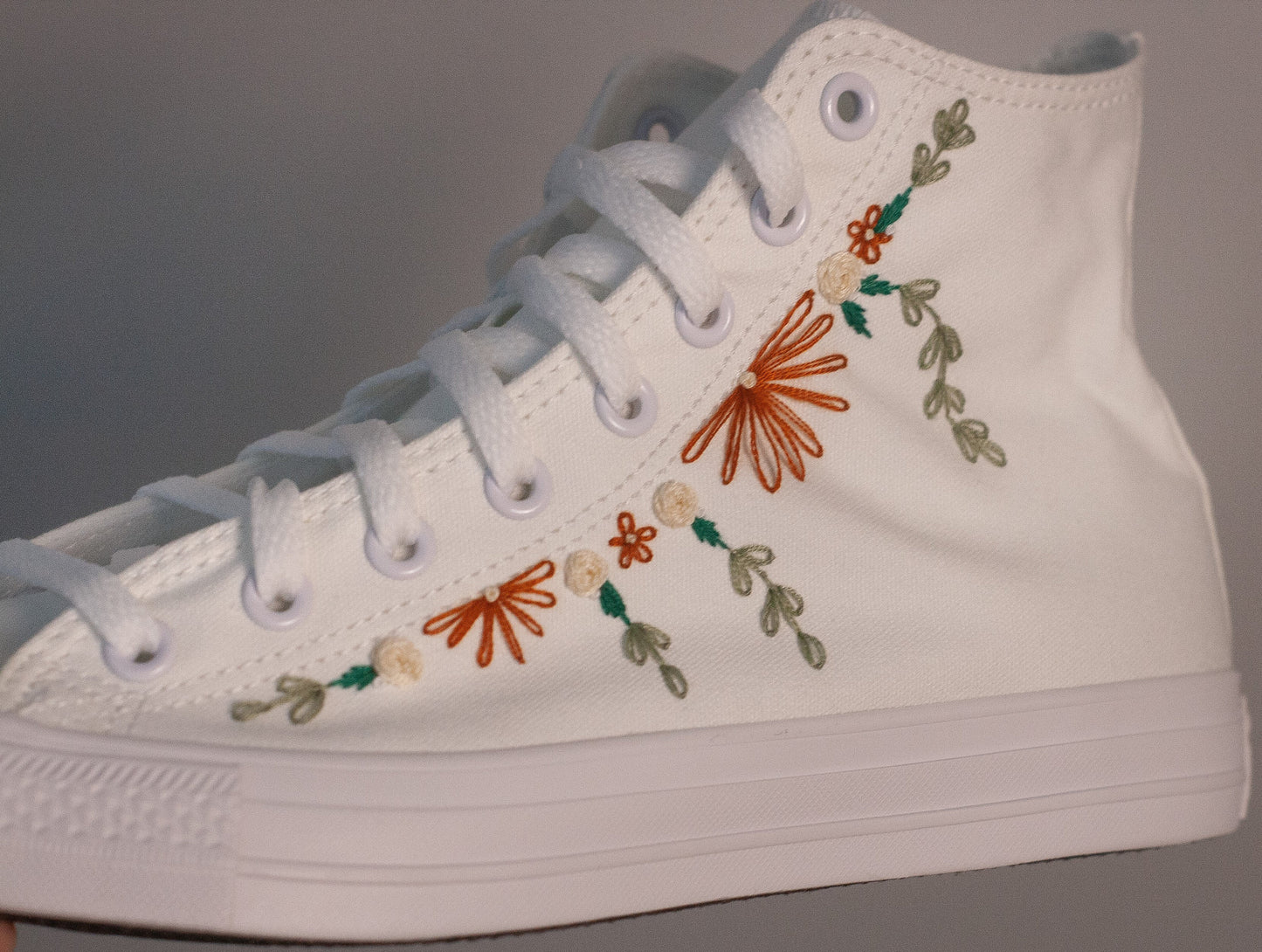 Bespoke 'Fall' Embroidered Sneakers