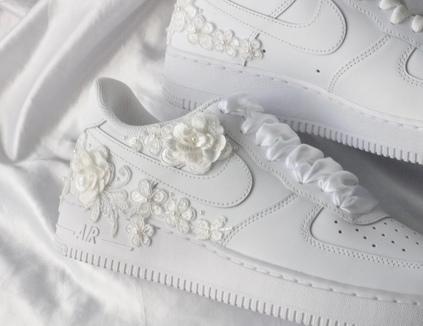 Bespoke Bridal Floral Luxury Embroidered Sneakers